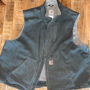 Dark Green Carhartt Sherpa Vest